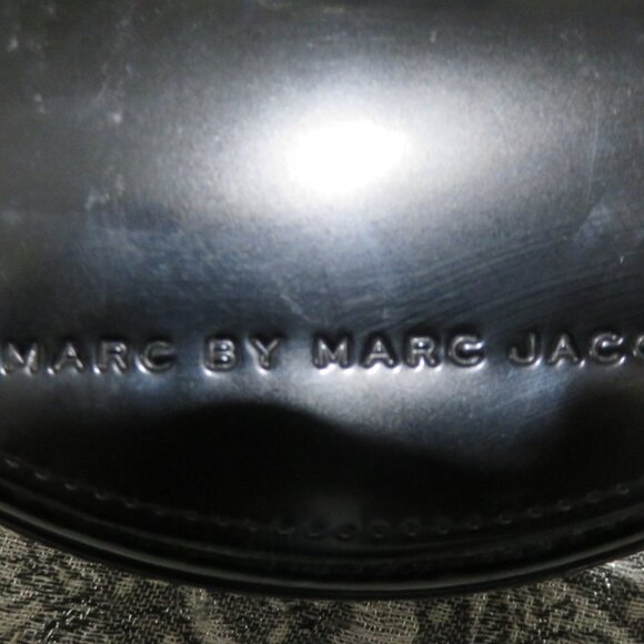 Marc Jacobs 2 PIECE Black Large Leather Sunglasses Eyeglasses Optical Case Pouch main image 8